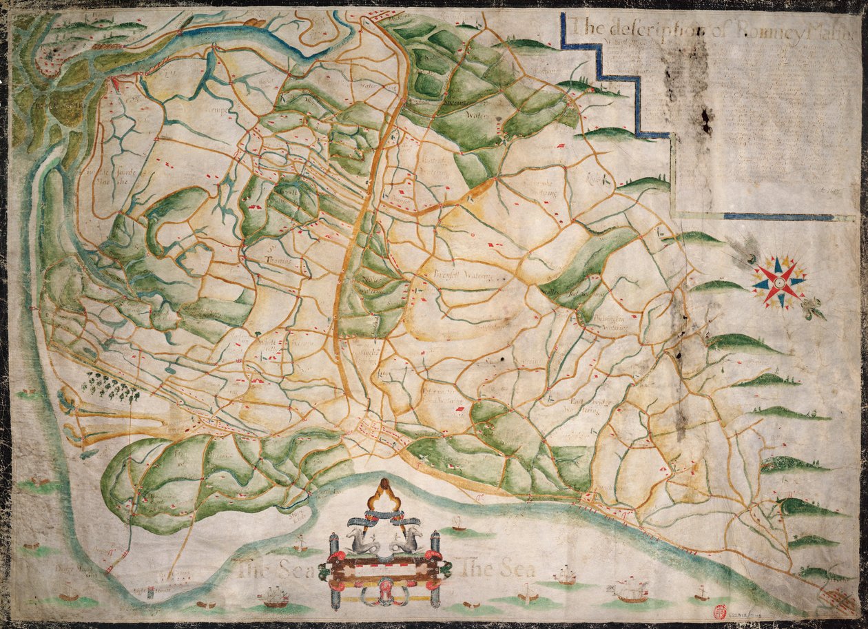 Romney Marsh térképe alkotó: Elhanan Tucker