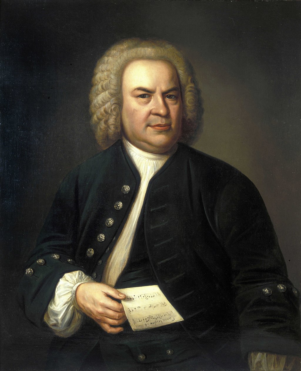 Jean Sebastien Bach portréja (Johann Sebastian Bach alkotó: Elias Gottleib (after) Haussmann