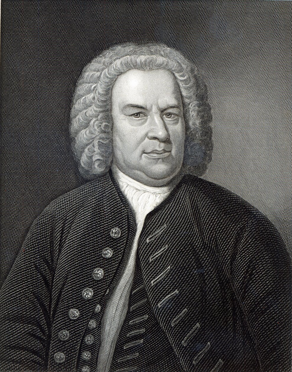 Johann Sebastian Bach német zeneszerző portréja alkotó: Elias Gottleib Haussmann