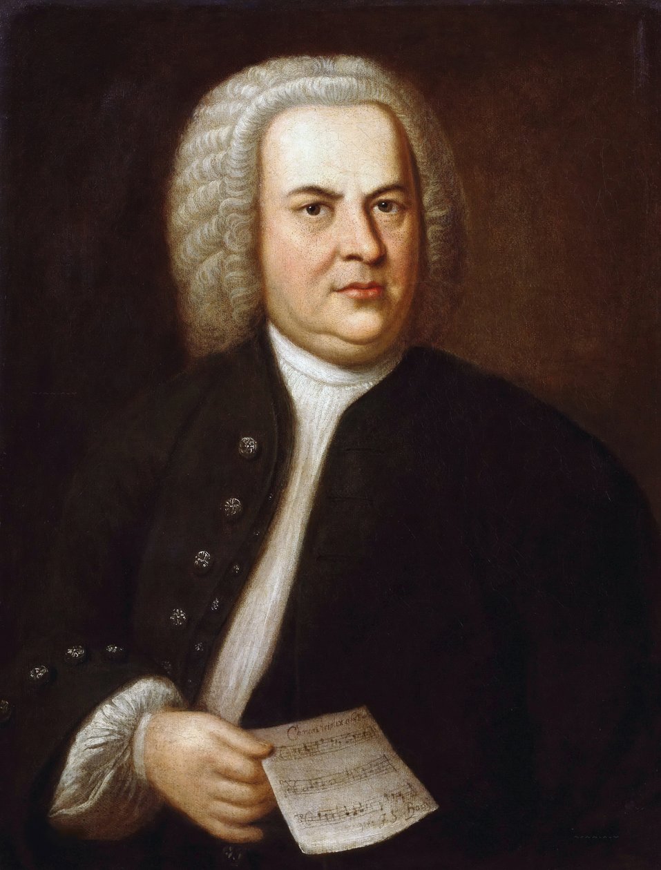 Johann Sebastian Bach portréja, Haussmann, Elias Gottlob (1695-1774) (olaj, vászon) alkotó: Elias Gottleib Haussmann