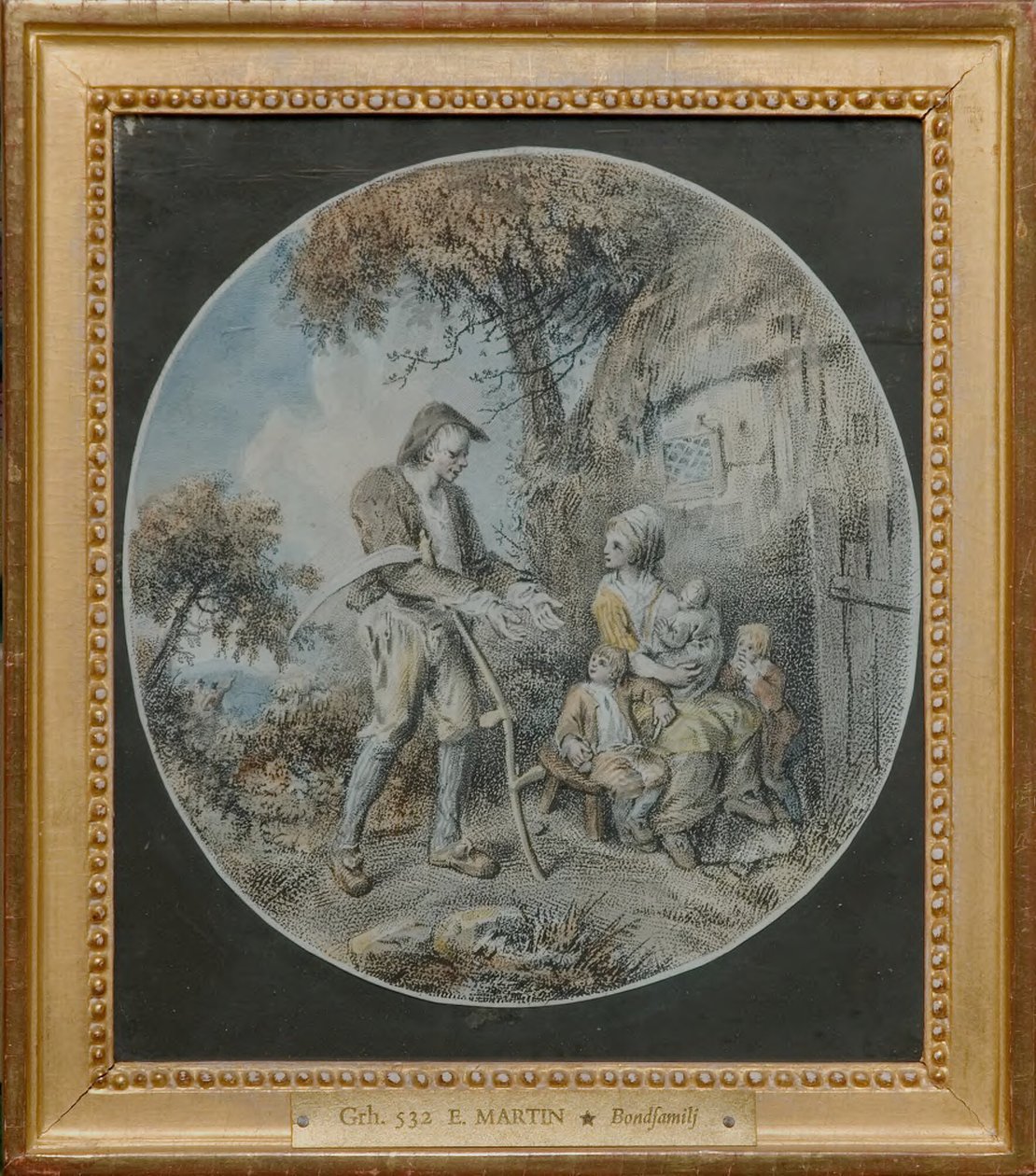 Bauernfamilie alkotó: Elias Martin