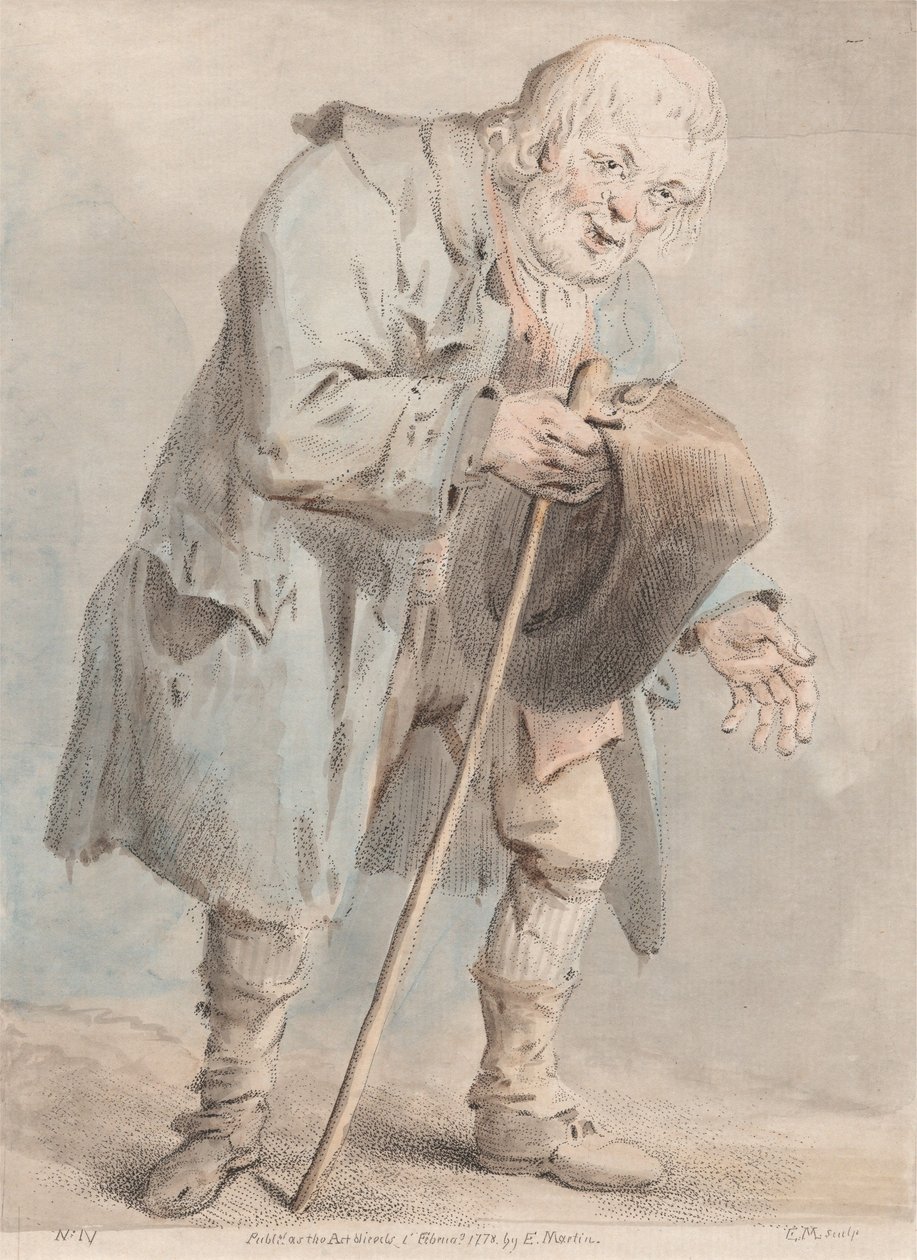 Kolduló öregember alkotó: Elias Martin