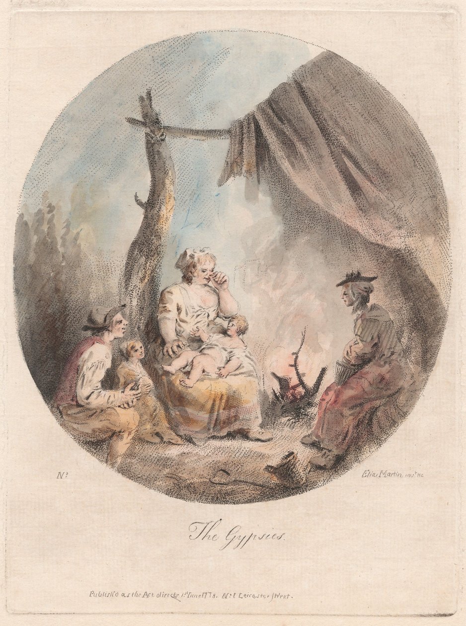 A cigányok alkotó: Elias Martin