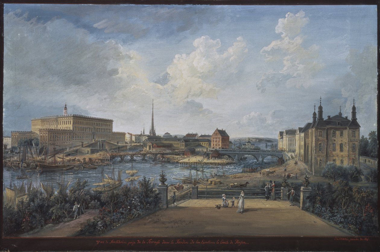 Kilátás Stockholmra alkotó: Elias Martin