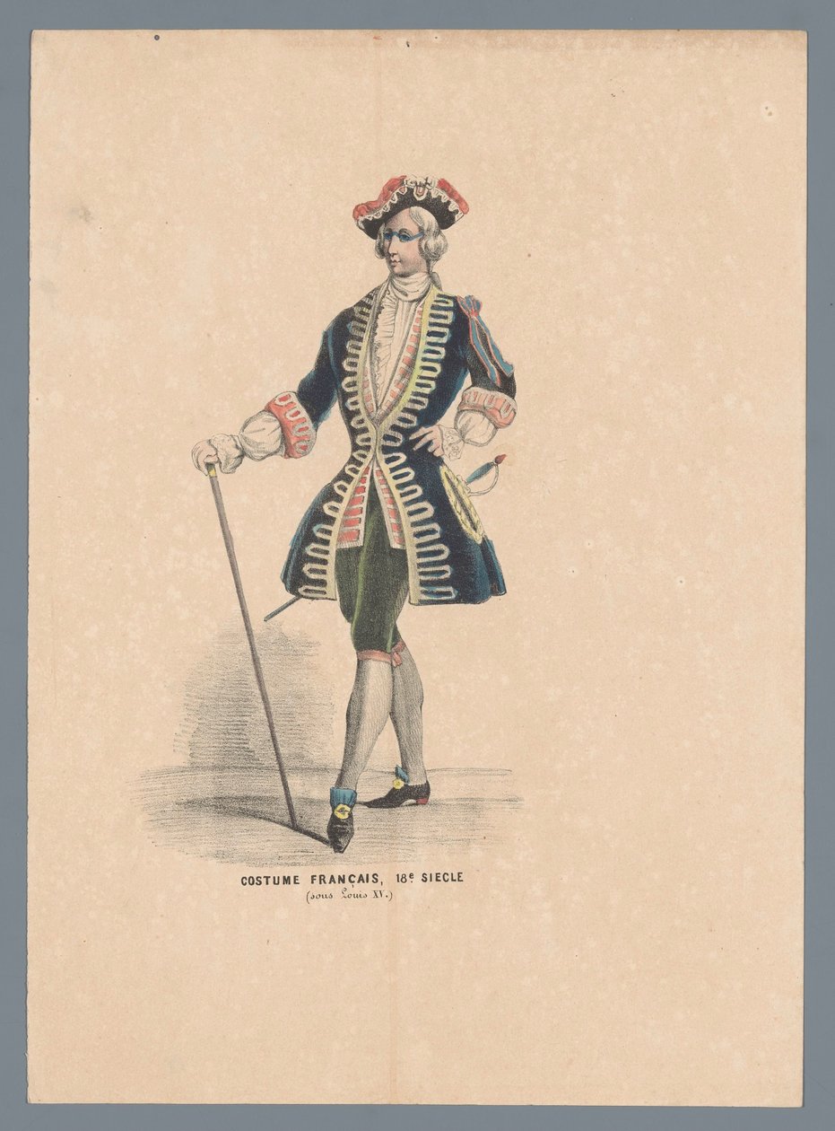 Francia viselet, 18. század (XV. Lajos alatt) (cím a tárgyon) alkotó: Elias Spanier (attributed to)