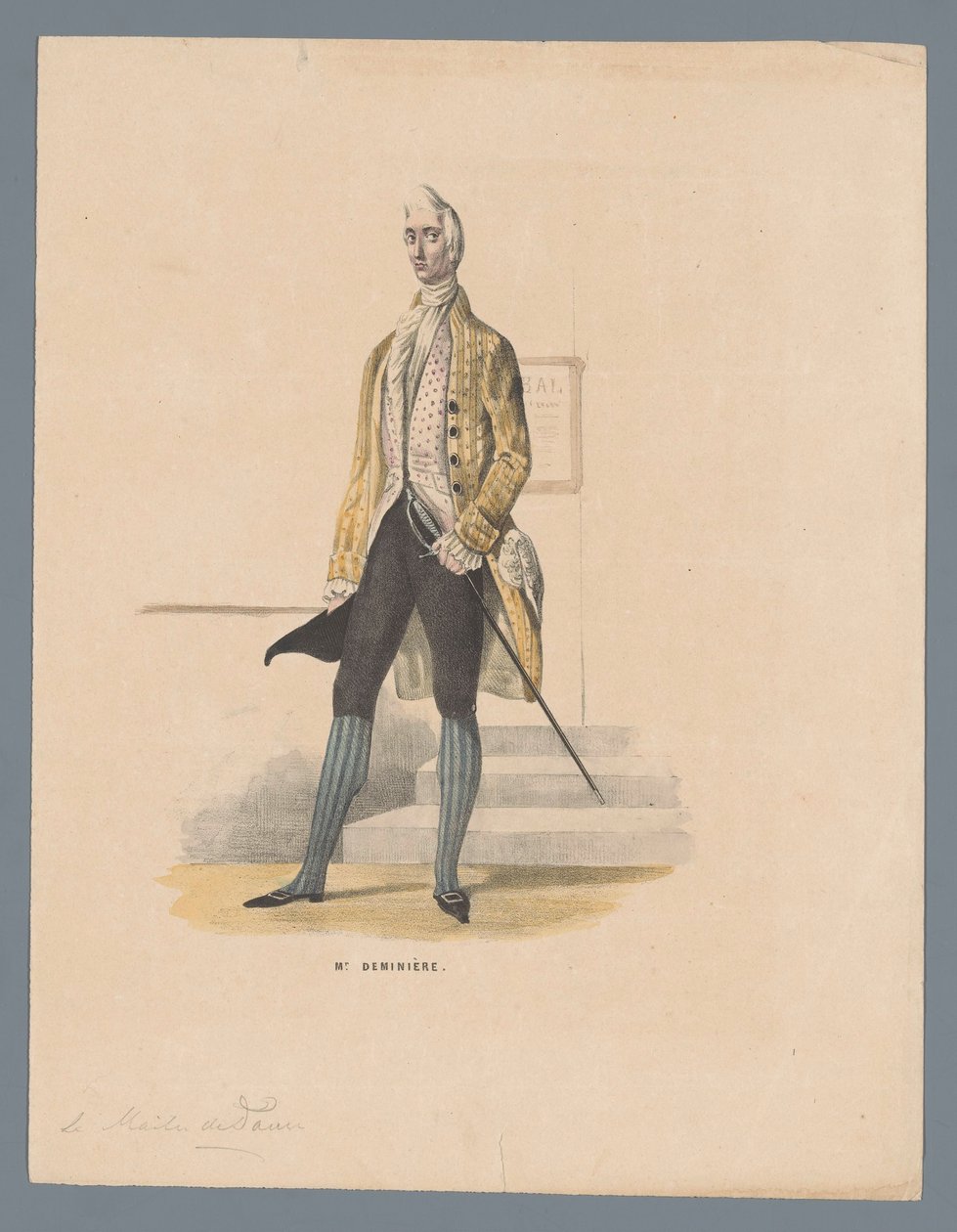 Mr. Deminière (cím a tárgyon) alkotó: Elias Spanier (attributed to)