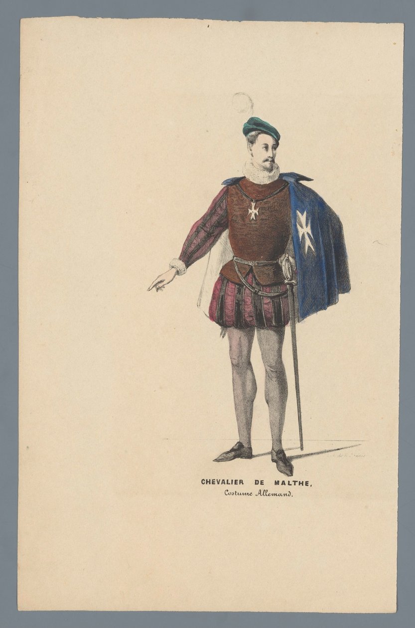 Malthe lovagja, német jelmez alkotó: Elias Spanier