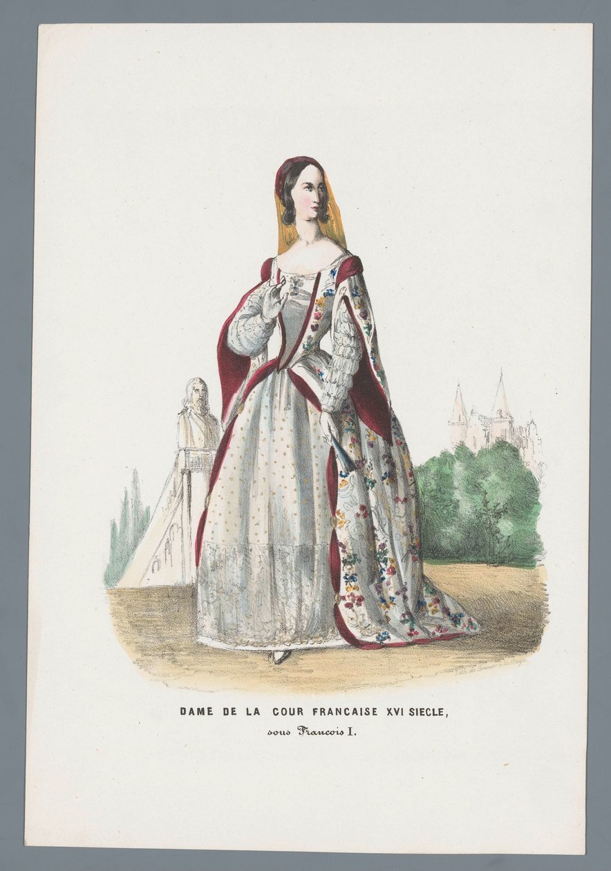 század francia udvarhölgye, I. Francois alatt (cím a tárgyon) alkotó: Elias Spanier