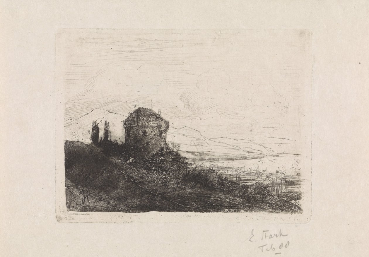 Chateau Chatelard Clarens közelében alkotó: Elias Stark (signed by artist)