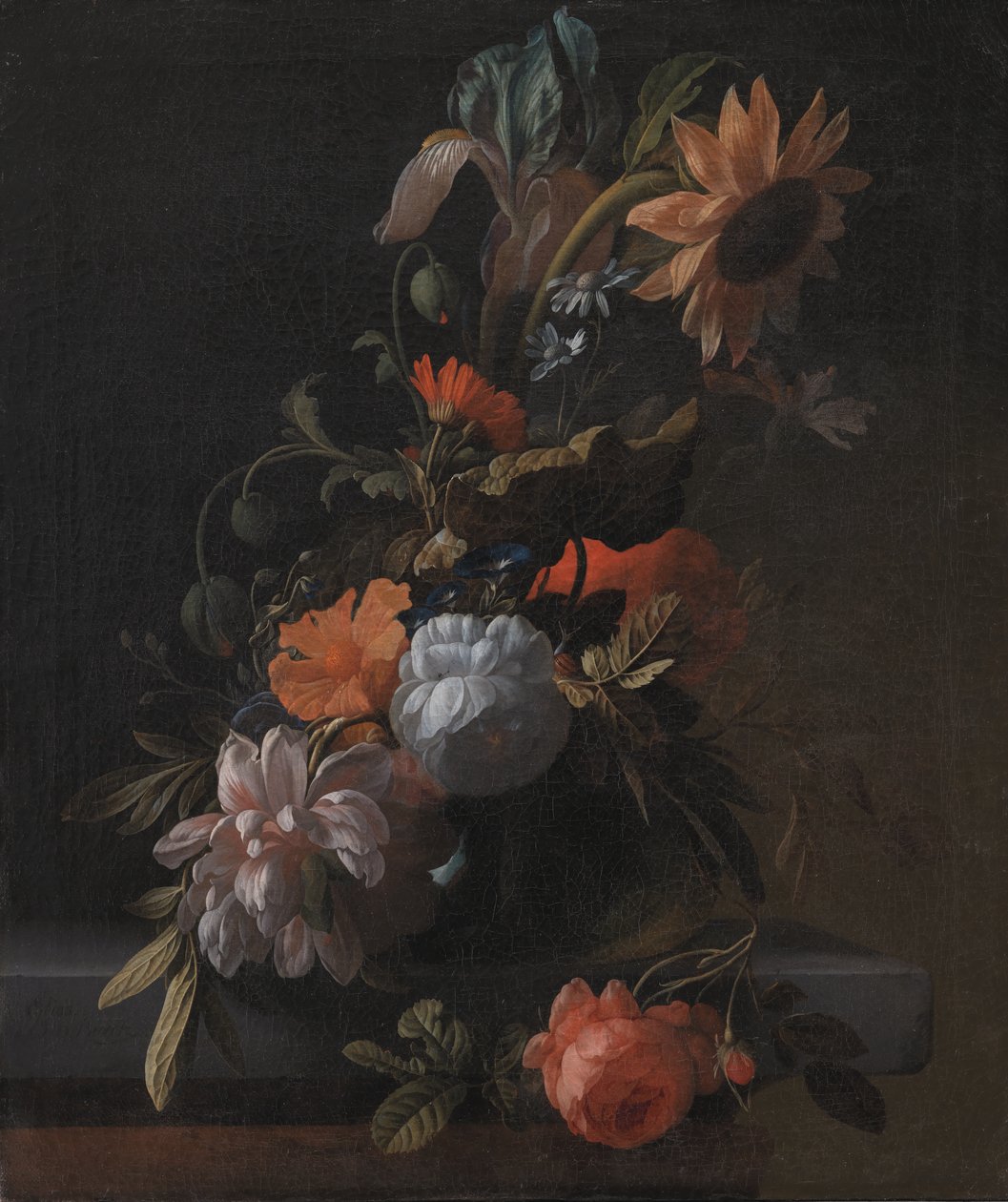 Egy tál virág alkotó: Elias van den Broeck