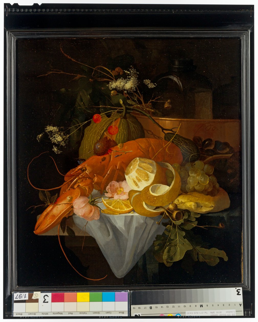 Csendélet Homárral alkotó: Elias van den Broeck
