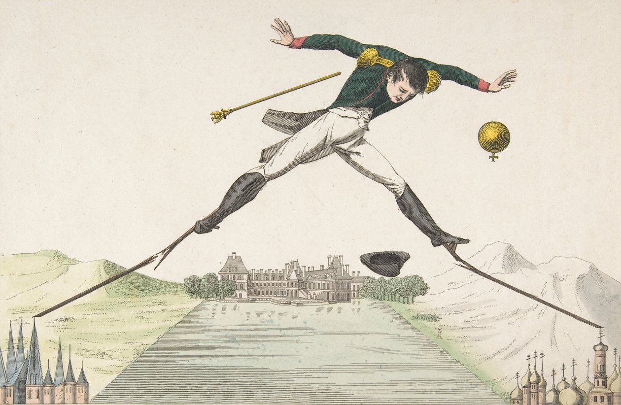 Felülről lefelé, vagy Ok és okozat Felülről lefelé...vagy okok és következmények..., 1814. április. alkotó: Elie