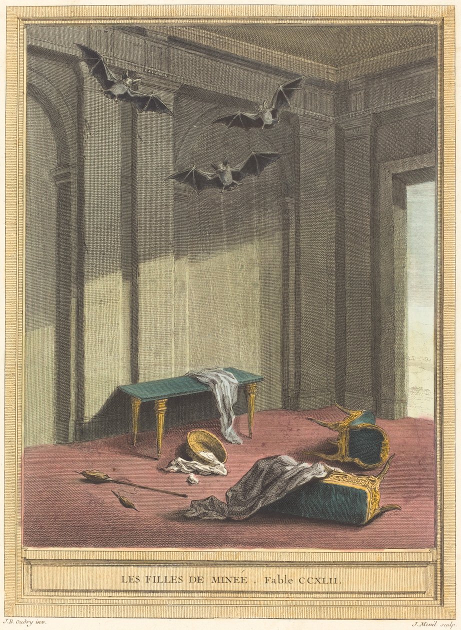 Les filles de Minnie (A lányaim) alkotó: Elie du Mesnil after Jean Baptiste Oudry