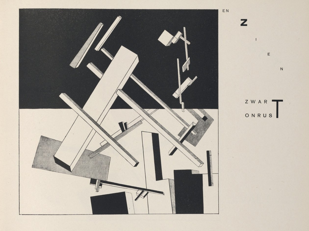 Két négyzetről, 1922. alkotó: Eliezer Markowich Lissitzky