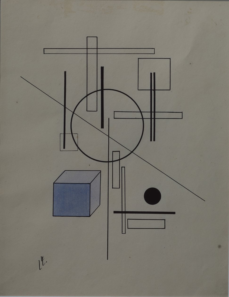 Összeállítás, 1920 alkotó: Eliezer Markowich Lissitzky