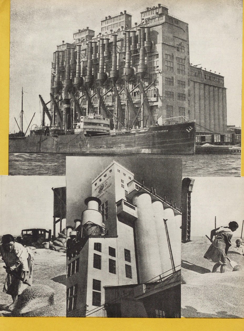 Illusztráció: Szovjetunió építi a szocializmust, 1933. alkotó: Eliezer Markowich Lissitzky