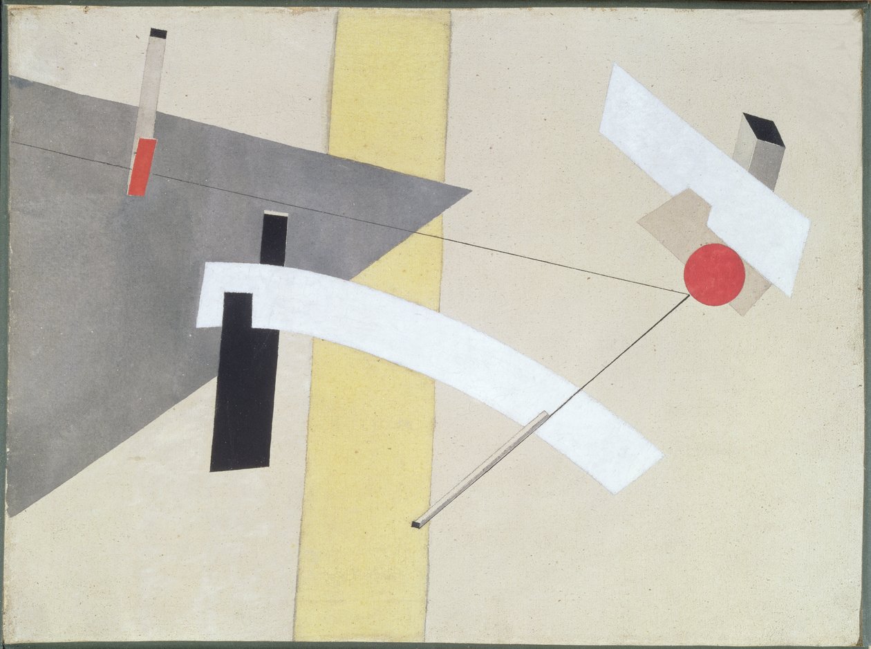 Proun 12 E, 1923 alkotó: Eliezer Markowich Lissitzky