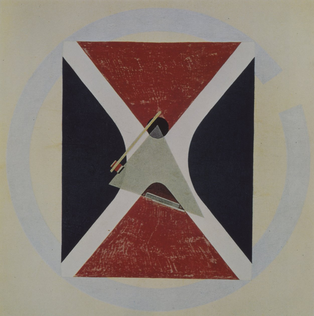 Proun 43, 1924 alkotó: Eliezer Markowich Lissitzky