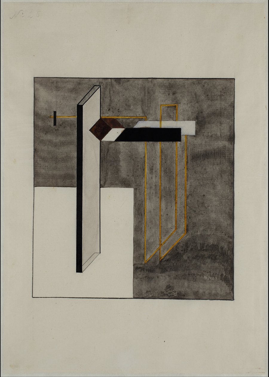 Proun 4B alkotó: Eliezer Markowich Lissitzky