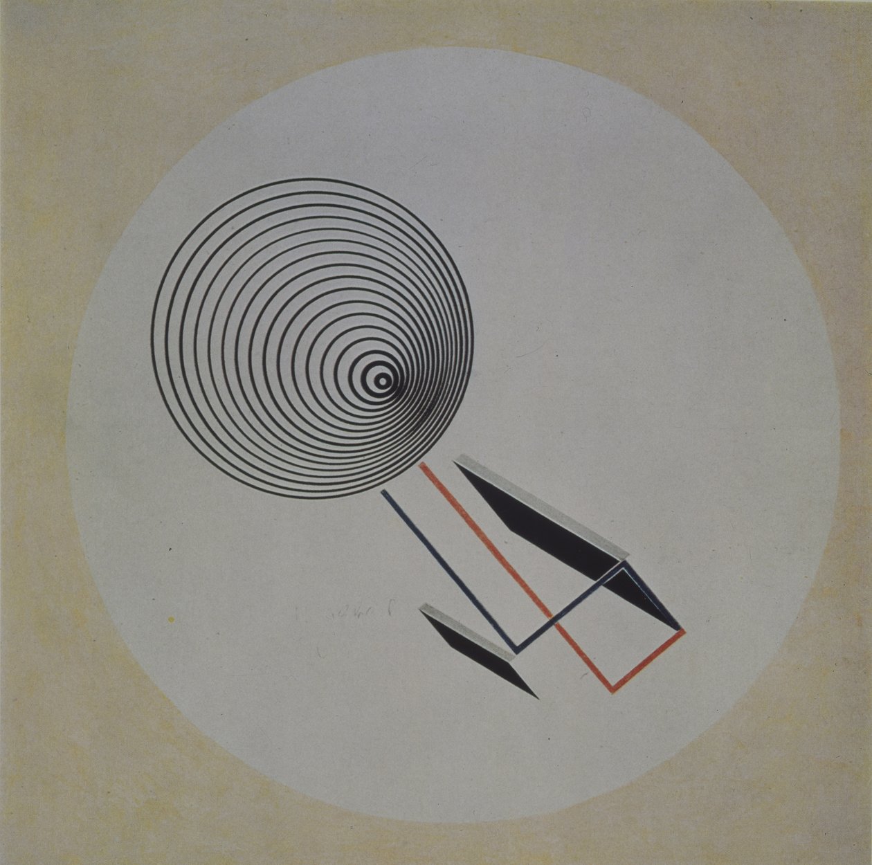 Proun 93. Lebegő spirál, 1924 alkotó: Eliezer Markowich Lissitzky