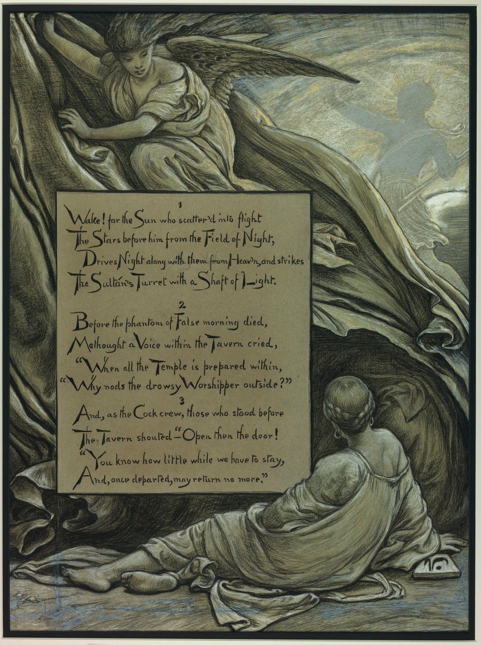 (Illusztráció Omar Hajjám Rubaijátjához) Az ébredés alkotó: Elihu Vedder