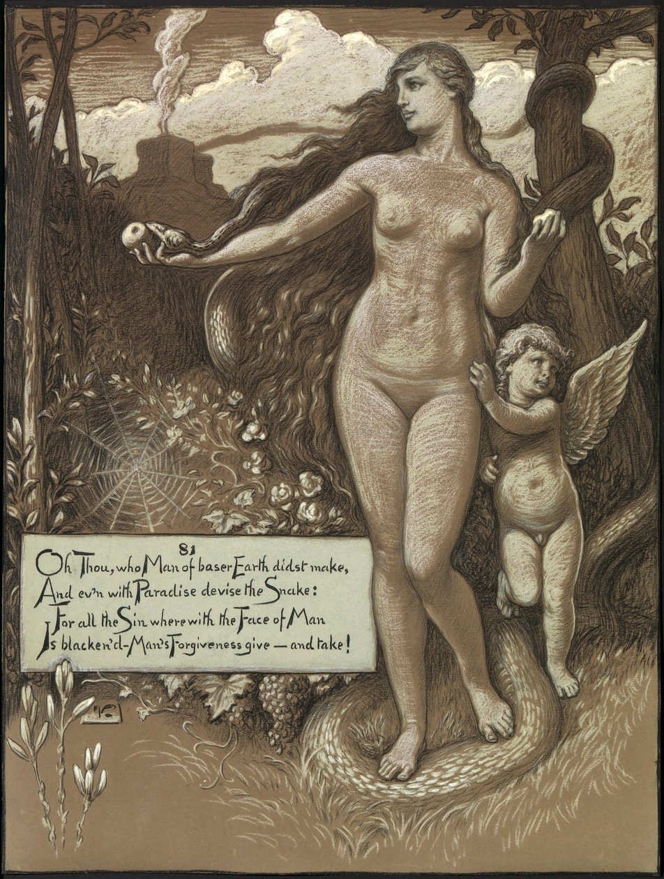(Illusztráció Omar Khayyám Rubáiyátjához) A kezdet kezdetén alkotó: Elihu Vedder