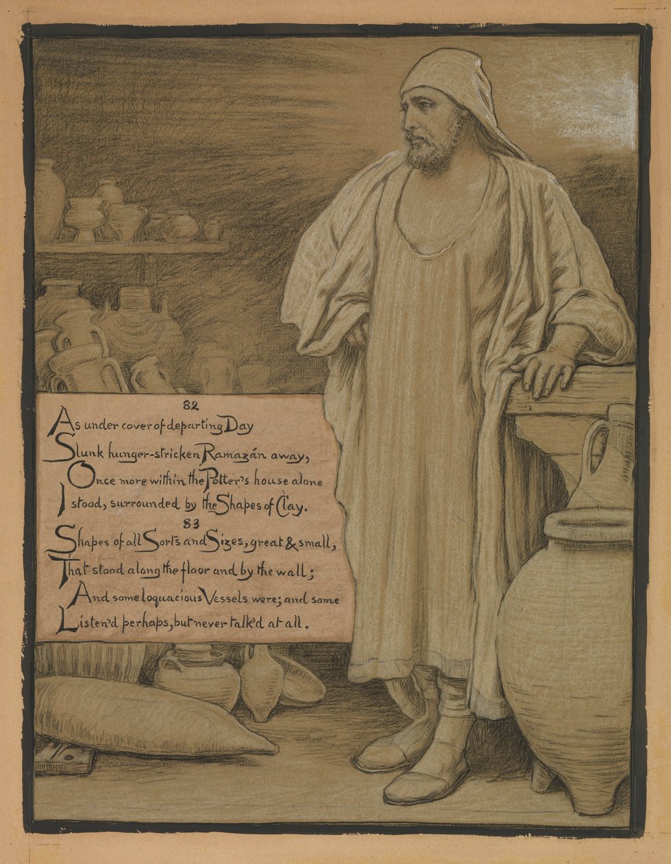(Illusztráció Omar Khayyám Rubáiyátjához) A fazekas házában alkotó: Elihu Vedder