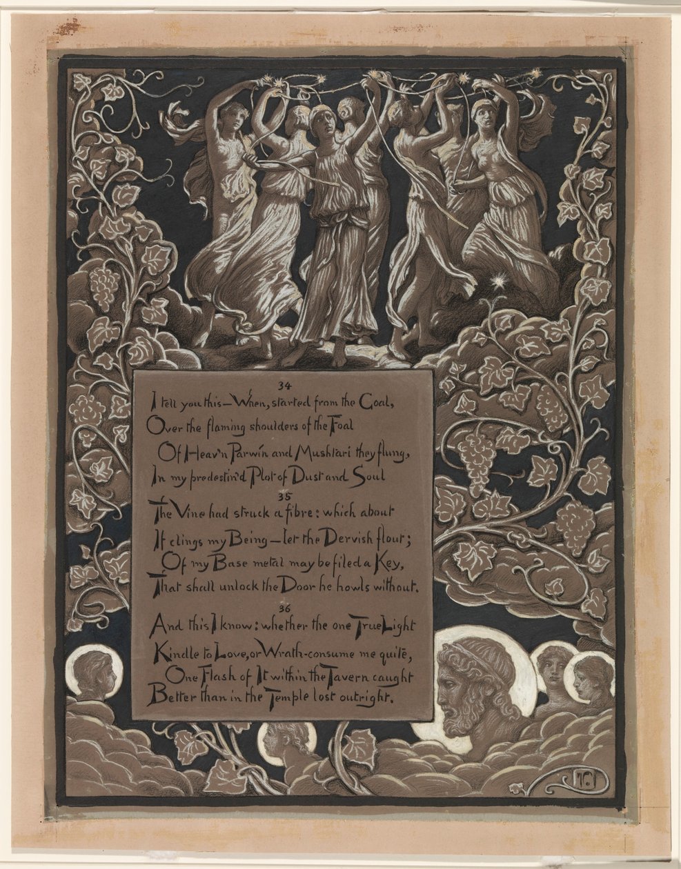 (Illusztráció Omar Khayyám Rubáiyátjához) Omar horoszkópja alkotó: Elihu Vedder