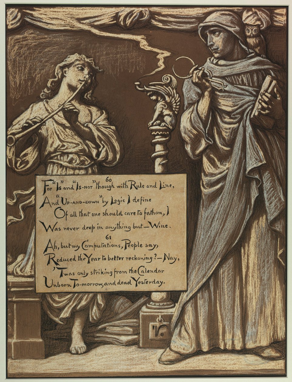(Illusztráció Omar Khayyám Rubáiyátjához) Az ész válása alkotó: Elihu Vedder