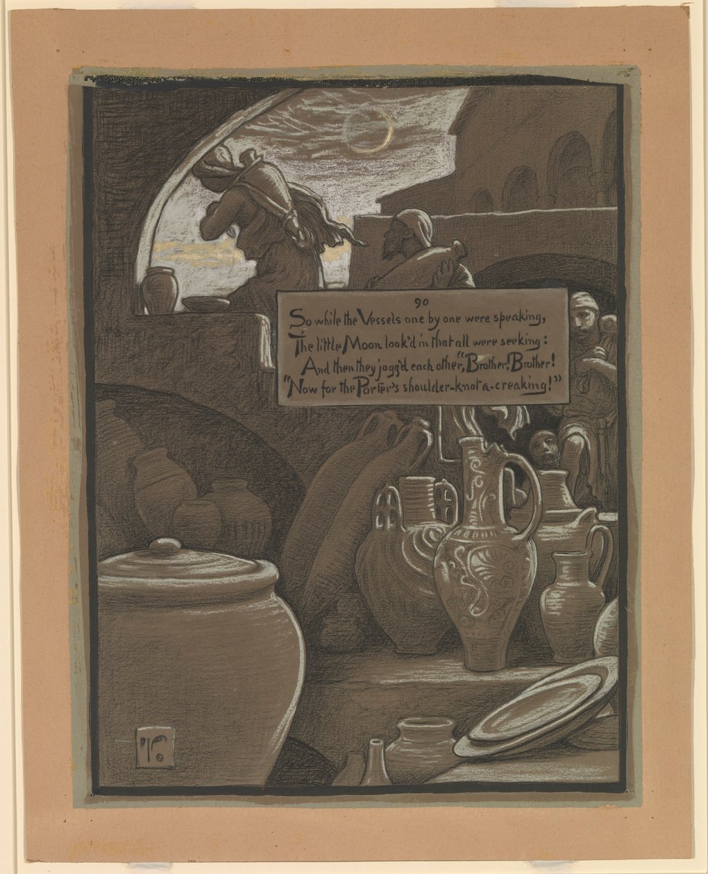 (Illusztráció Omar Khayyám Rubáiyátjához) A Ramazan vége alkotó: Elihu Vedder