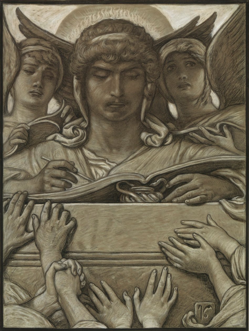 (Illusztráció Omar Khayyám Rubáiyátjához) A rögzítő angyal alkotó: Elihu Vedder