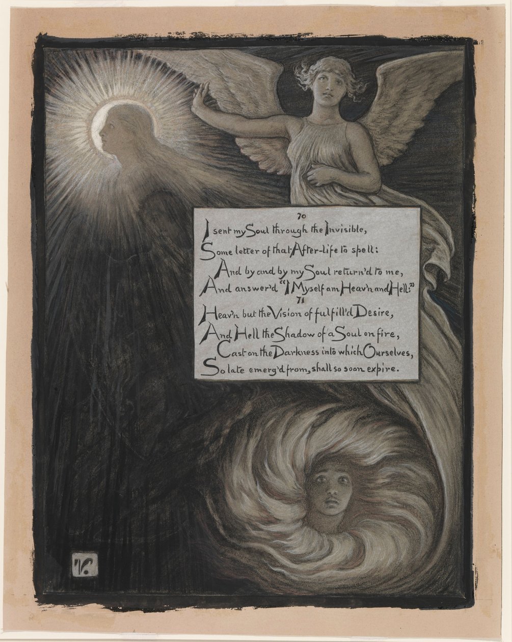 (Illusztráció Omar Khayyám Rubáiyátjához) A lélek válasza alkotó: Elihu Vedder