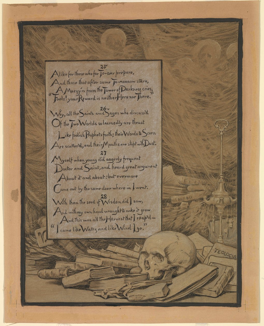 (Illusztráció Omar Khayyám Rubáiyátjához) Teológia alkotó: Elihu Vedder