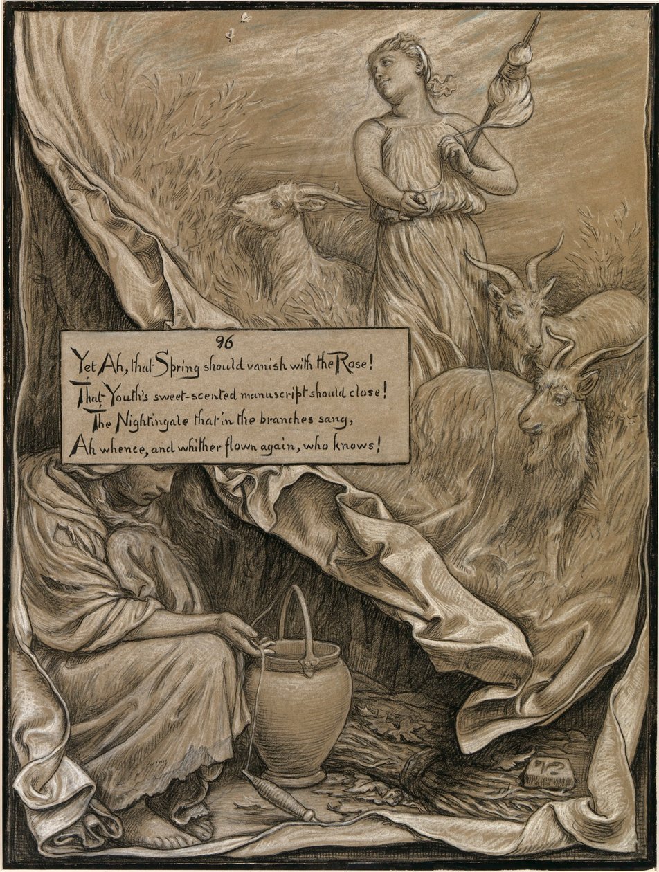 (Illusztráció Omar Khayyám Rubáiyátjához) Fiatalság és életkor alkotó: Elihu Vedder