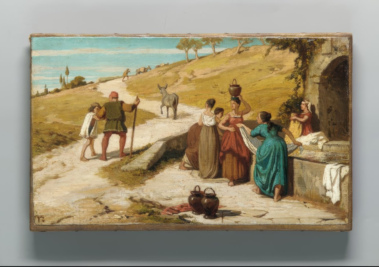 A molnár, fia és a szamár meséje alkotó: Elihu Vedder