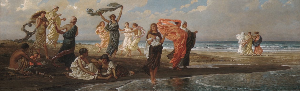 Fürdő görög lányok alkotó: Elihu Vedder