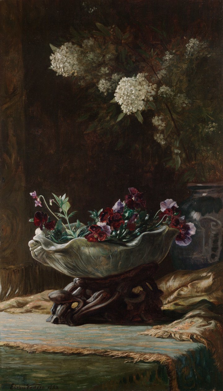 Árvácskák és gyöngyvessző alkotó: Elihu Vedder