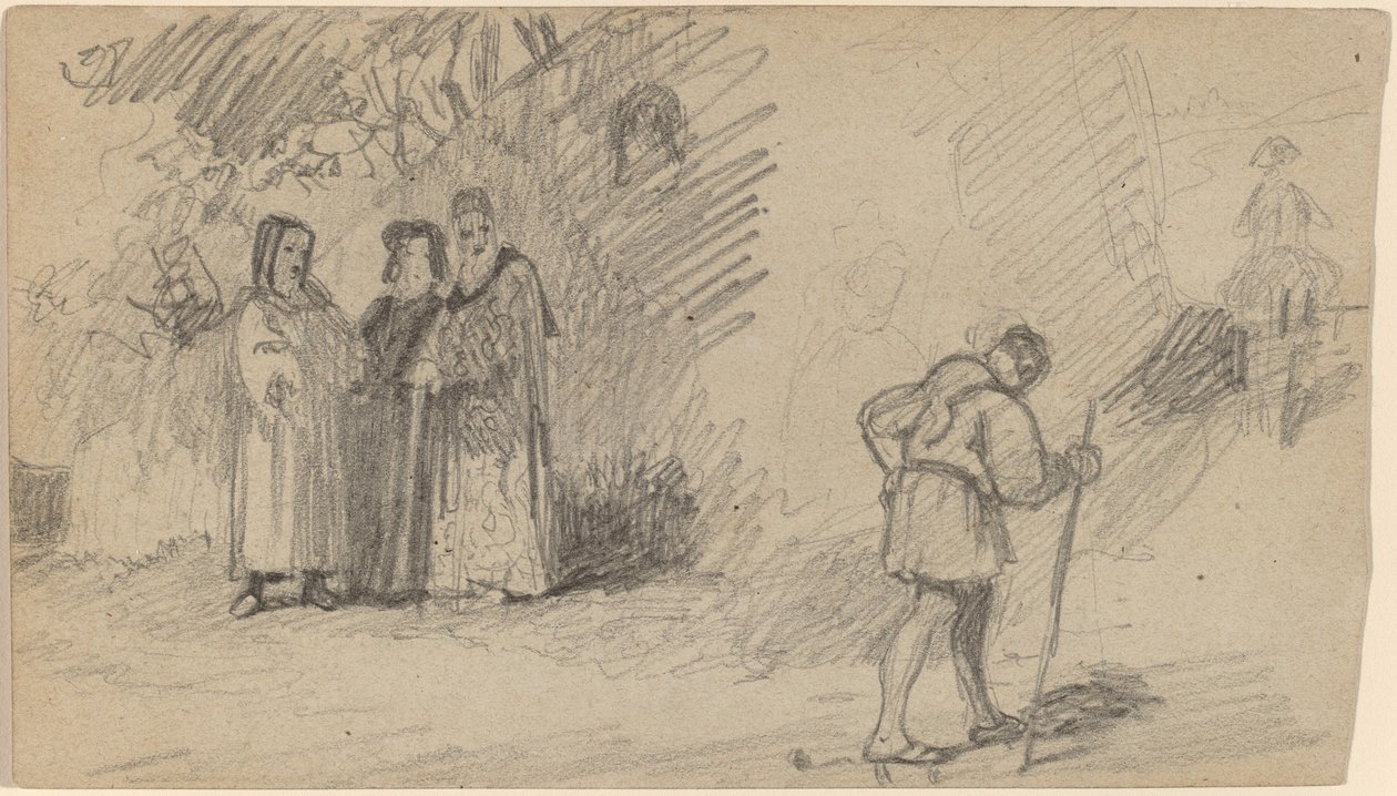 Fiú és a szamár alkotó: Elihu Vedder