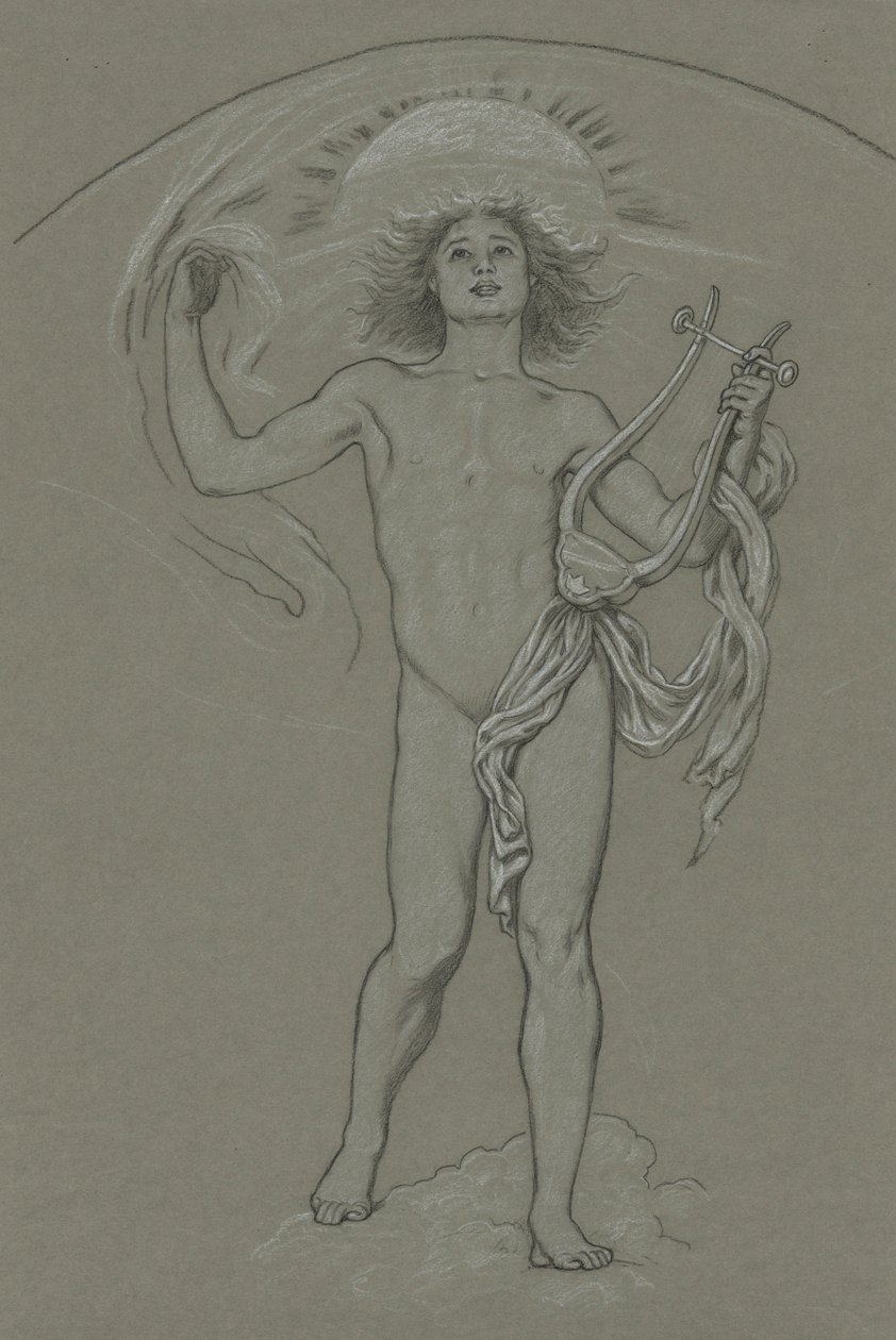 Tanulmány az Apollo számára alkotó: Elihu Vedder
