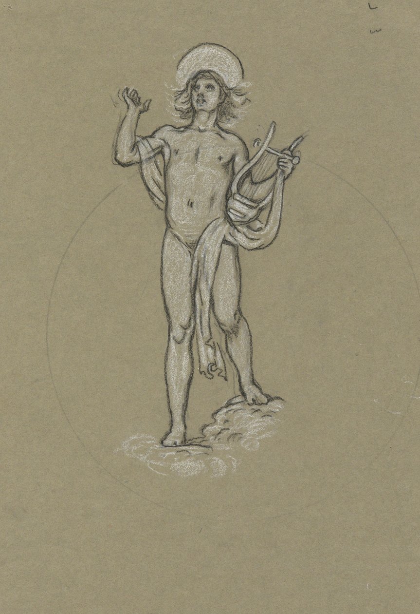Tanulmány az Apollo számára alkotó: Elihu Vedder