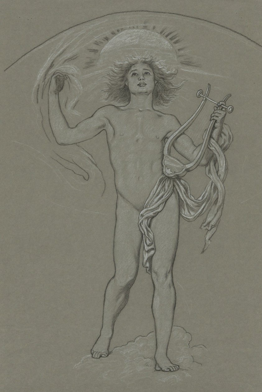 Vázlat az Apollo-hoz alkotó: Elihu Vedder