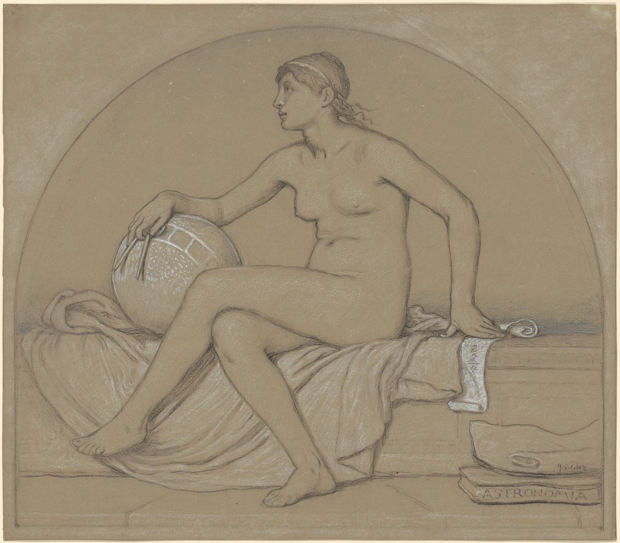 Tanulmány a csillagászathoz alkotó: Elihu Vedder