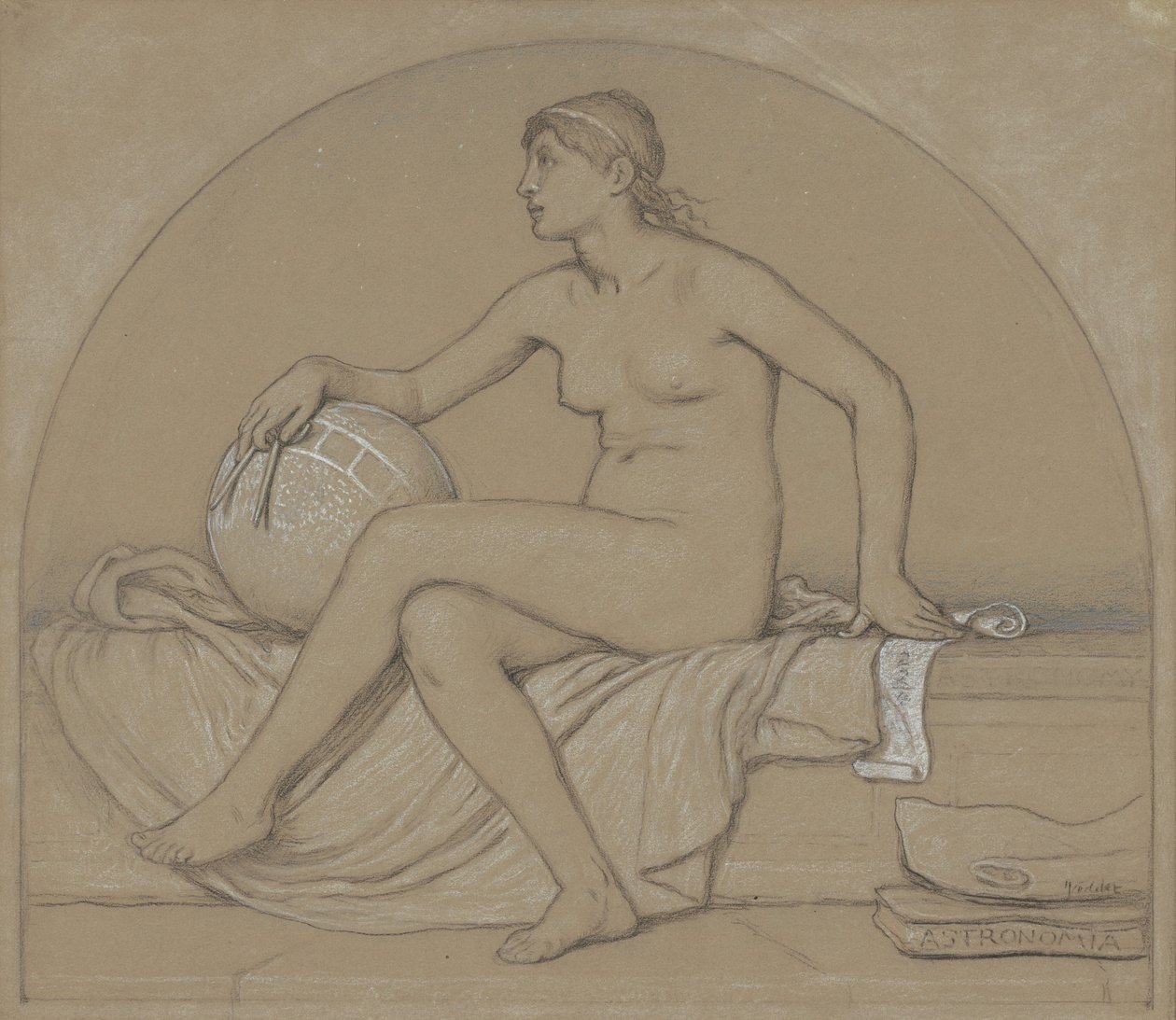 Csillagászati tanulmány, 1892. alkotó: Elihu Vedder
