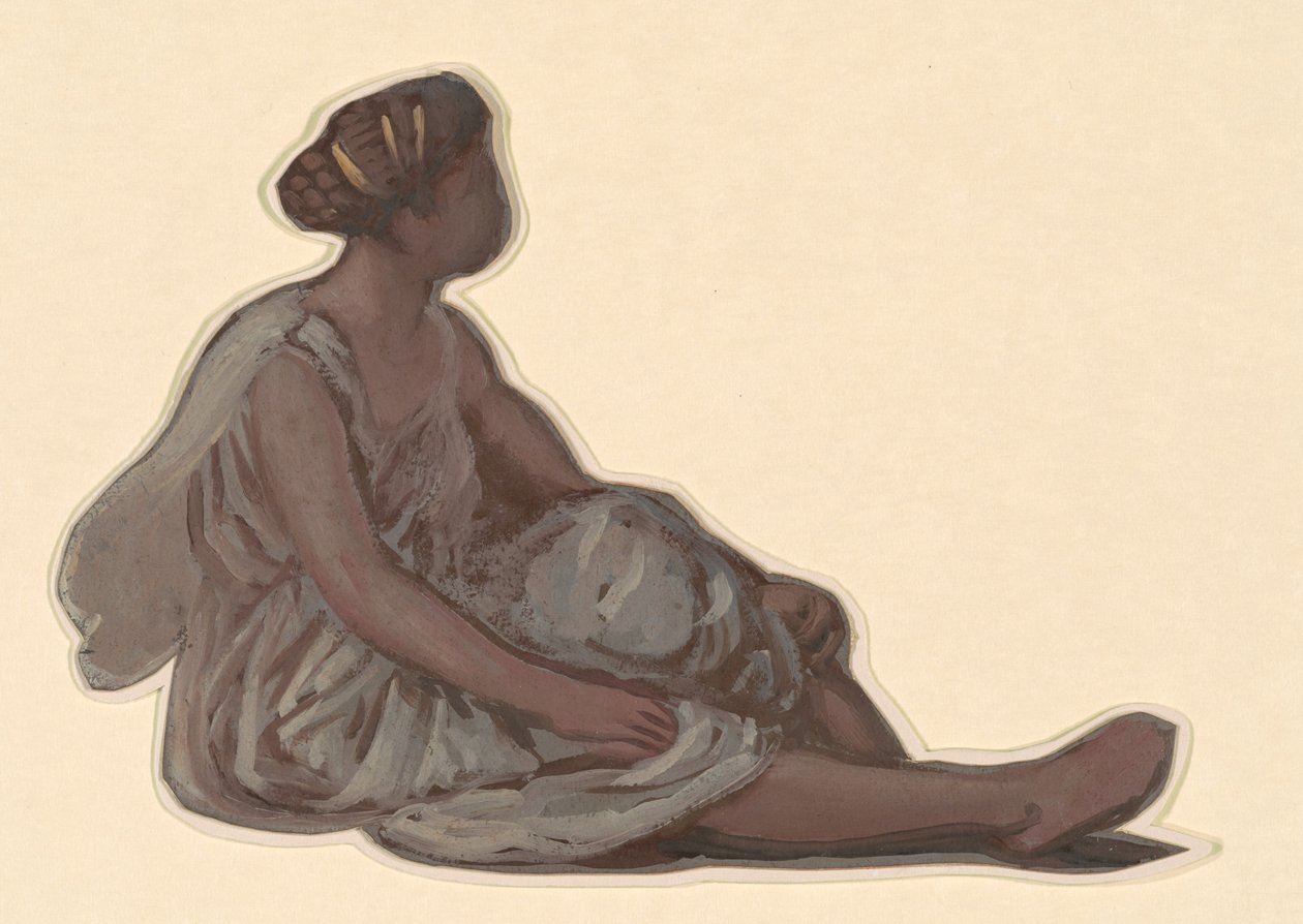 Tanulmány görög lányok fürdőzéséhez, c. 1872. alkotó: Elihu Vedder