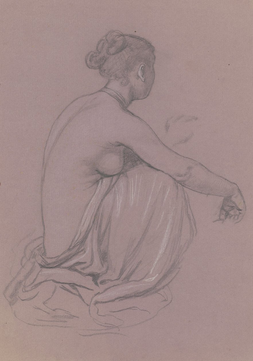 Tanulmány görög lányok fürdőzéséhez, c. 1872. alkotó: Elihu Vedder