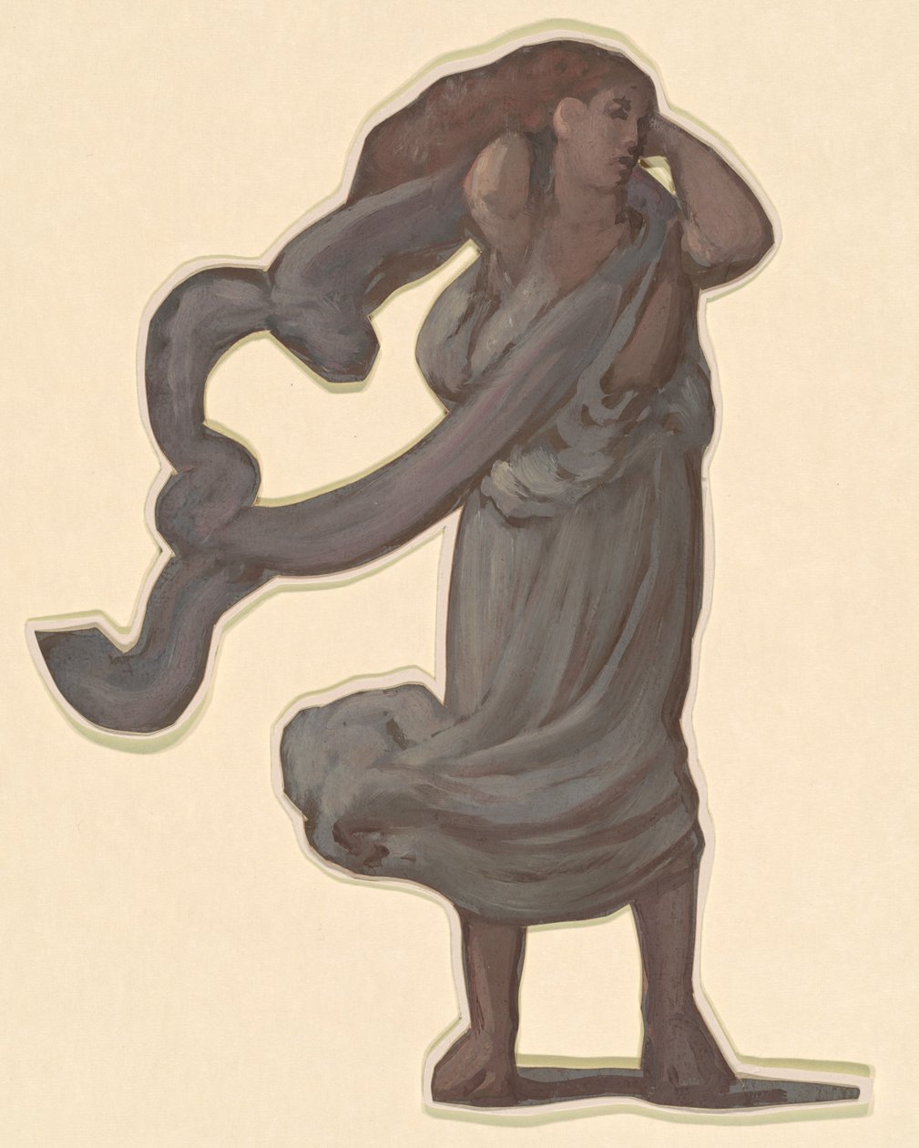Tanulmány görög lányok fürdőzéséhez, c. 1872. alkotó: Elihu Vedder