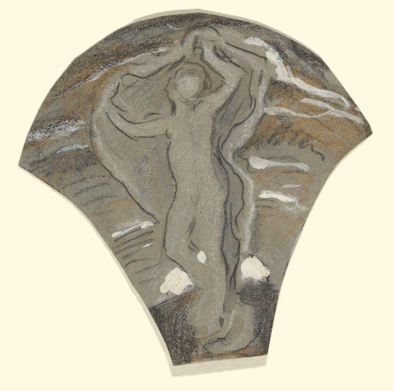 Tanulmány Lunának alkotó: Elihu Vedder