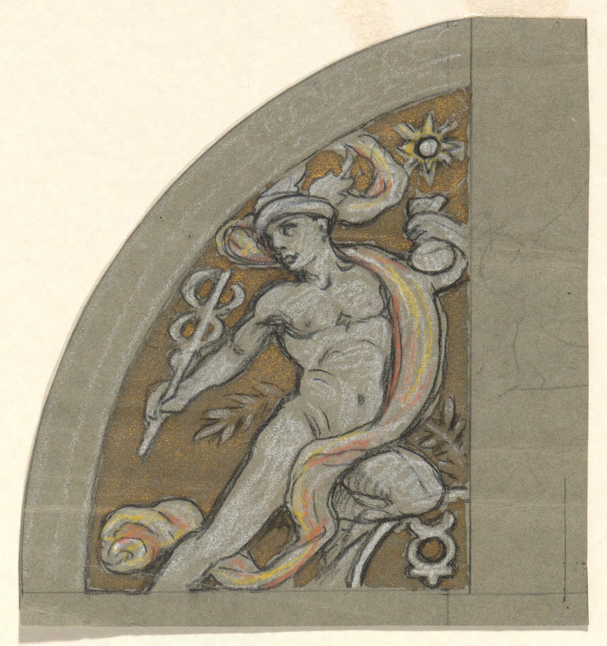 Tanulmány a Mercury számára alkotó: Elihu Vedder