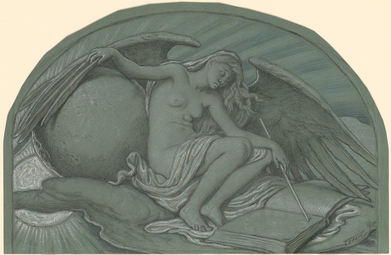 Tanulmány a Hold napfogyatkozásához, 1892. alkotó: Elihu Vedder