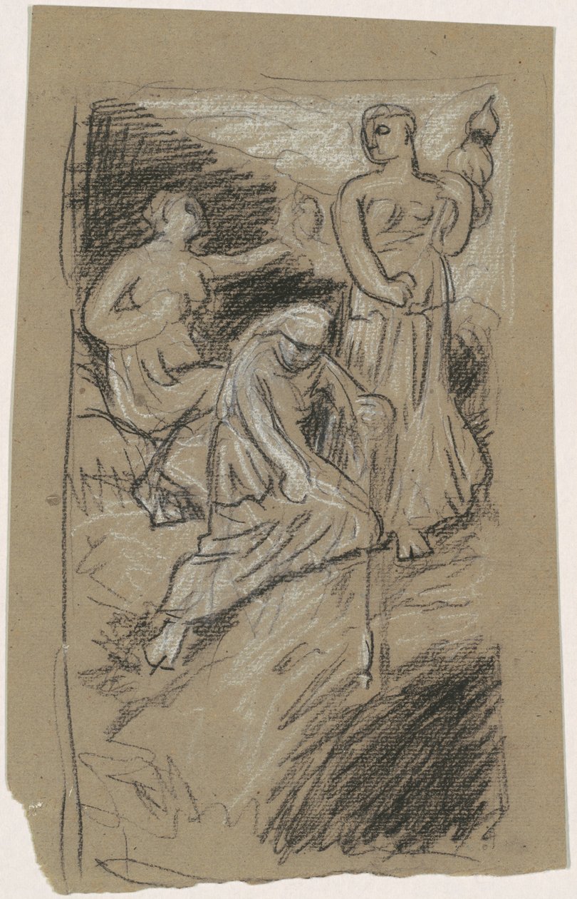 Tanulmány a csillagokban gyülekező sorsokhoz, 1884-1887. alkotó: Elihu Vedder